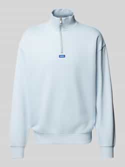 Hugo Blue Sweatshirt met schipperskraag