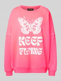 Miss goodlife Oversized sweatshirt met motief- en statementprint