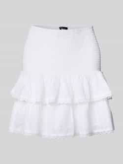Gina Tricot Minirok met smokdetails in laagjeslook