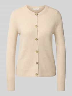 Christian Berg Woman Cardigan met ronde hals en knoopsluiting