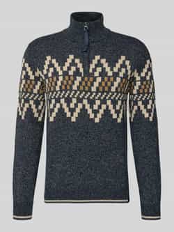 Lerros Regular fit gebreide pullover met schipperskraag