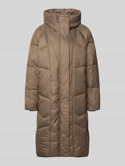 FREE QUENT Gewatteerde lange jas met capuchon model 'TIANA'
