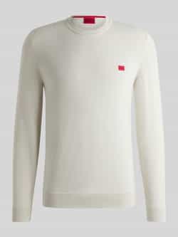 HUGO Regular fit gebreide pullover van puur katoen model 'SAN CASSIUS'