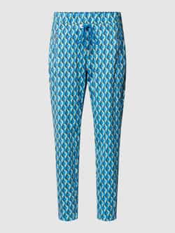 MAC Regular fit stoffen broek met all-over motief model 'EASY ACTIVE'