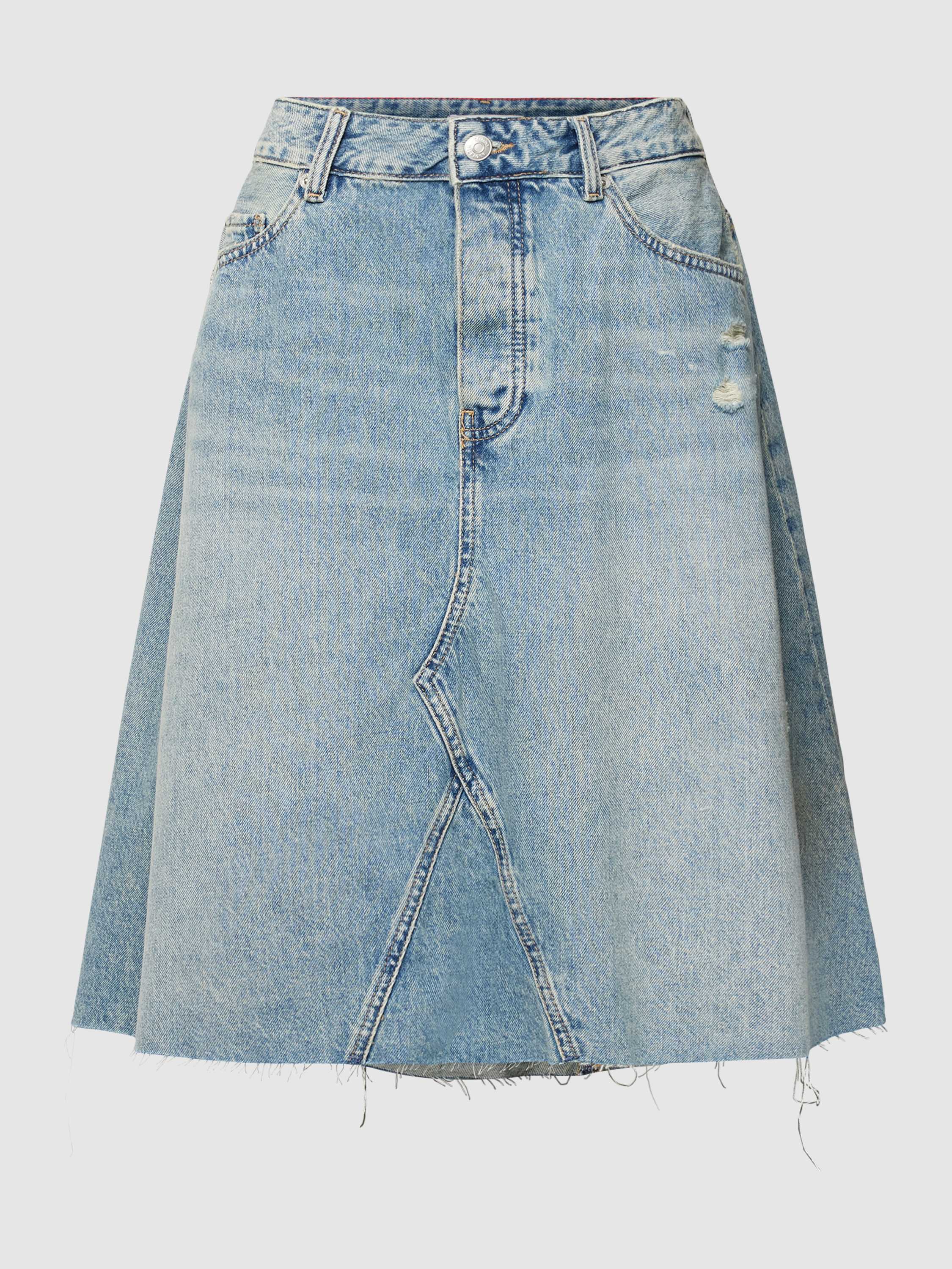 Tommy Hilfiger Jeans rok DNM RW RELAXED SKIRT MIO WRN