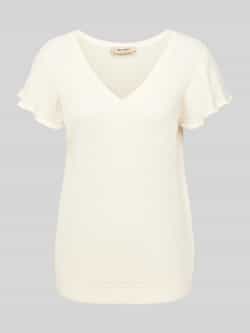 MOS MOSH T-shirt in gebreide look model 'GANNA'