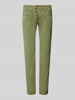 Buena Vista Slim fit jeans met riemlussen model 'Malibu'
