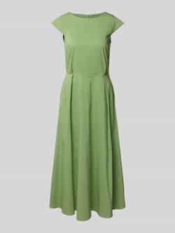 MORE & MORE Midi-jurk met kapmouwen en ronde hals