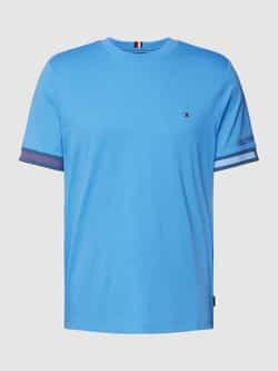 Tommy Hilfiger Flag Cuff T-Shirt Blue- Heren Blue