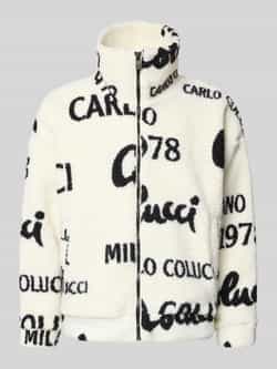 Carlo colucci Oversized fleecejack met ritssluiting