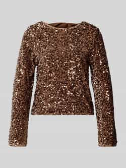 Only Regular fit shirt met lange mouwen met pailletten model 'CONFIDENCE'