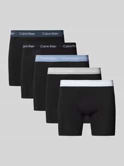 Calvin Klein Boxershort BOXER BRIEF 5PK met langere pijpen en logo-elastische tailleband (5 stuks) (5 stuks Set van 5)