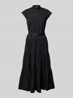 Max Mara Studio Maxi-jurk met opstaande kraag model 'BAIRO'