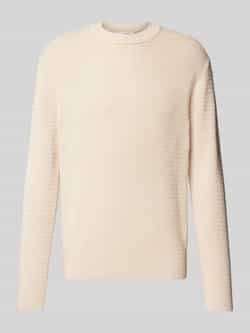 Selected Homme Gebreide pullover met ribboorden