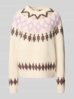Christian Berg Woman Loose fit gebreide pullover met wol