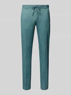 Zuitable Slim fit stoffen broek met persplooien model 'Spartaflex'