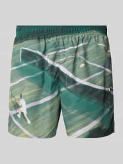 Lacoste Regular fit korte broek met labelbadge