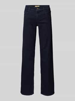 CAMBIO Wide leg jeans met steekzakken opzij model 'TESS'