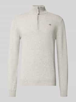 Gant Regular fit pullover in gebreide look van zuiver lamswol