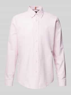 Boss Orange Regular fit vrijetijdsoverhemd met labelstitching model 'Rickert'