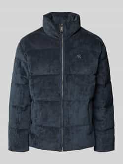 Calvin Klein Jeans Gewatteerd jack van corduroy met opstaande kraag en labelstitching