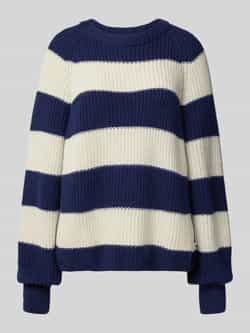 ARMEDANGELS Loose fit gebreide pullover van een mix van wol en katoen model 'KAAGI STRIPES'