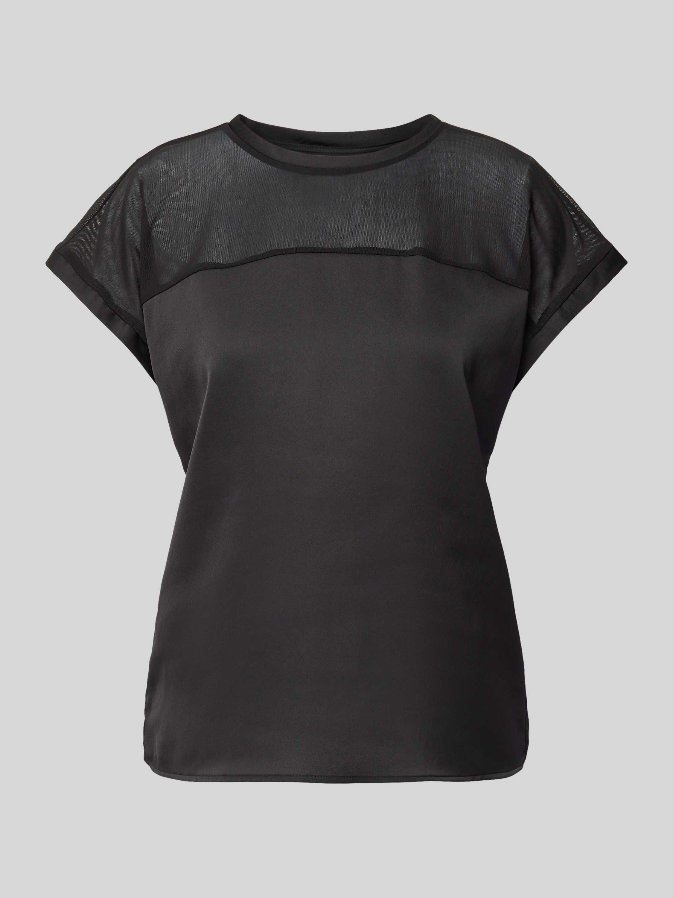 Vila Shirt met korte mouwen VIELLETTE O-NECK S S MESH TOP NOOS