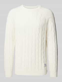 Pepe Jeans Gebreide pullover met kabelpatroon model 'Camdem'