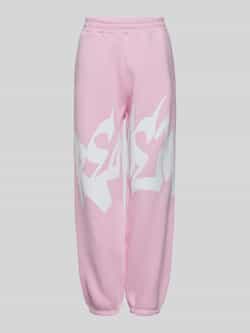 Review Sweatpants met labelprint