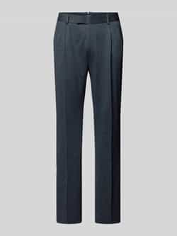 JOOP! Collection Regular fit pantalon met bandplooien en persplooien model 'Bennet'