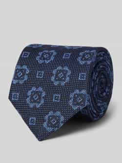 J.Ploenes Stropdas van wolmix met logopatch (8 5 cm)