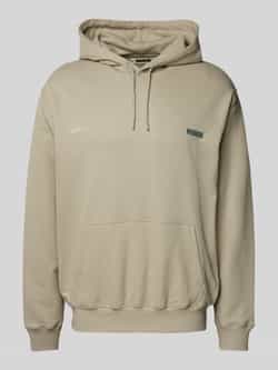 WOODBIRD Hoodie met labelprint model 'PACS'