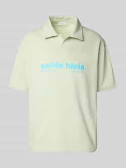 Calvin Klein Jeans Relaxed fit poloshirt met labelprint