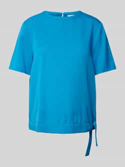 Comma Casual Identity T-shirt met strikdetail
