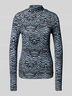 Scotch & Soda Shirt met lange mouwen van viscosemix met opstaande kraag