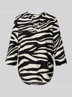 S.Oliver RED LABEL Linnen blouse met tuniekkraag