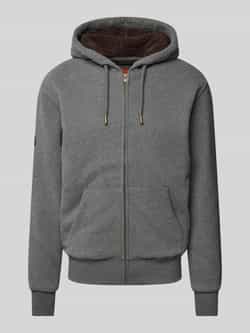 Superdry Sweatjack met labelstitching model 'Borg'