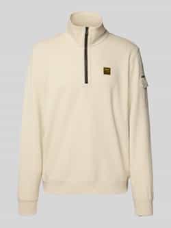PME Legend Sweatshirt met schipperskraag en labeldetail