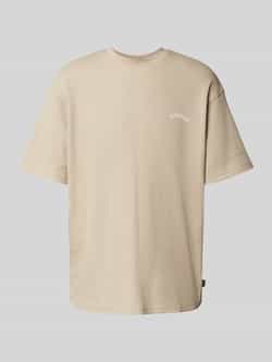 WOODBIRD T-shirt met structuurmotief model 'Baine'