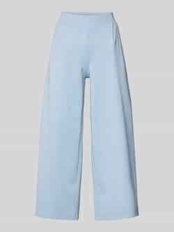 Ichi Wide leg stoffen broek met verkort model 'Kate Sus'