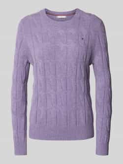 Tommy Hilfiger Regular fit gebreide pullover van pure wol