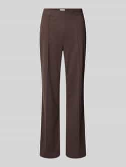 Christian Berg Woman Flared stoffen broek met vaste persplooien