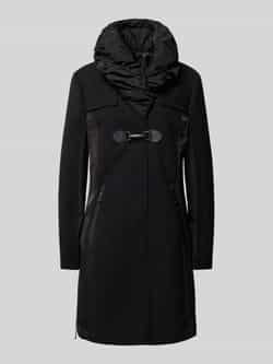 Gil Bret Stijlvolle wollen jas met hoge kraag Black Dames