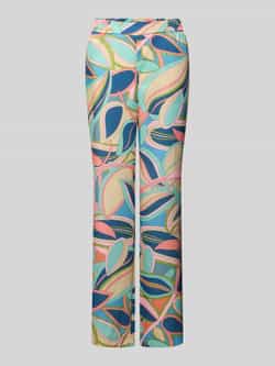 SEDUCTIVE Straight leg stoffen broek met elastische band model 'ROSANNE'