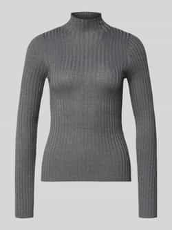 Liu Jo White Gebreide pullover met opstaande kraag