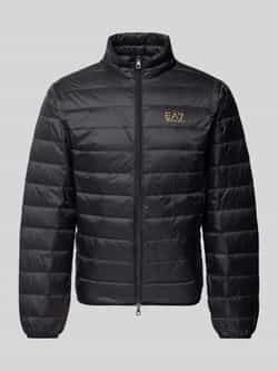EA7 Emporio Armani Donsjack met labelprint model 'TRAIN CORE'