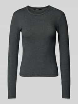 Vero Moda Regular fit shirt met lange mouwen van katoenmix met effectgaren model 'CHLOE'
