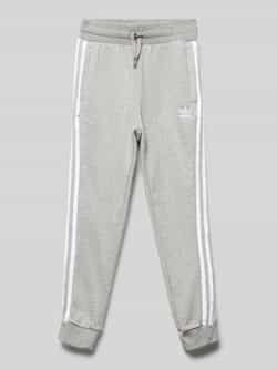 Adidas Originals Regular fit sweatpants met labelstitching model 'TREFOIL'