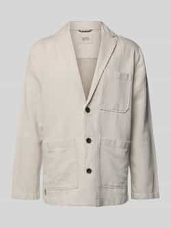 Camel active Overshirt met labelpatch en knoopsluiting