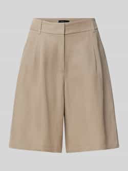 S.Oliver BLACK LABEL Relaxed fit bermuda van een mix van viscose en linnen